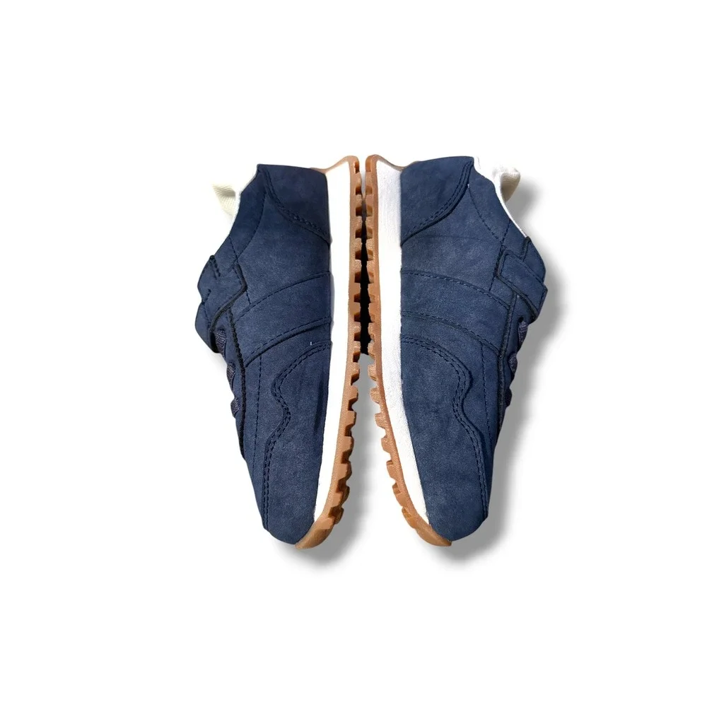 Polo Ralph Lauren Train 85 Sneaker Toddler 10 Navy Blue Suede‎ Hook & Loop NEW
